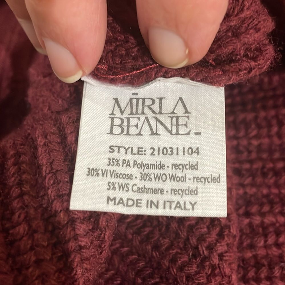 Mirla Beane Avery Roll Neck Jumper Sweater Wool Blend Wolf & Badger - S — image 8 of 8